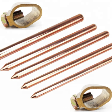 High Quality UL Listed Solid Copper Ground Rod,Earth rod,Ground rod for Lightning Protection
